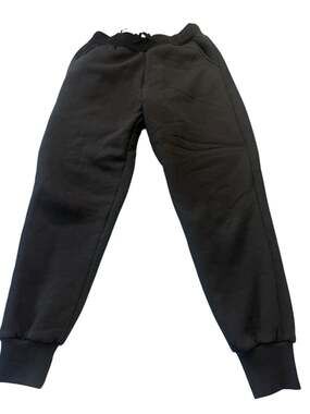 YEOKOU Sherpa Fleece Lined Joggers Womens Medium Black Drawstring Sweatpants EUC